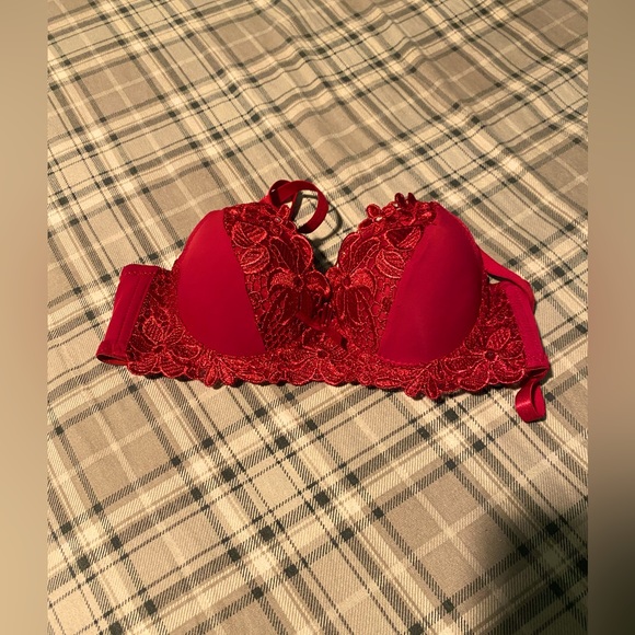 MADE IN CHINA bra for women size 34/75 like new color Wine - Picture 5 of 8